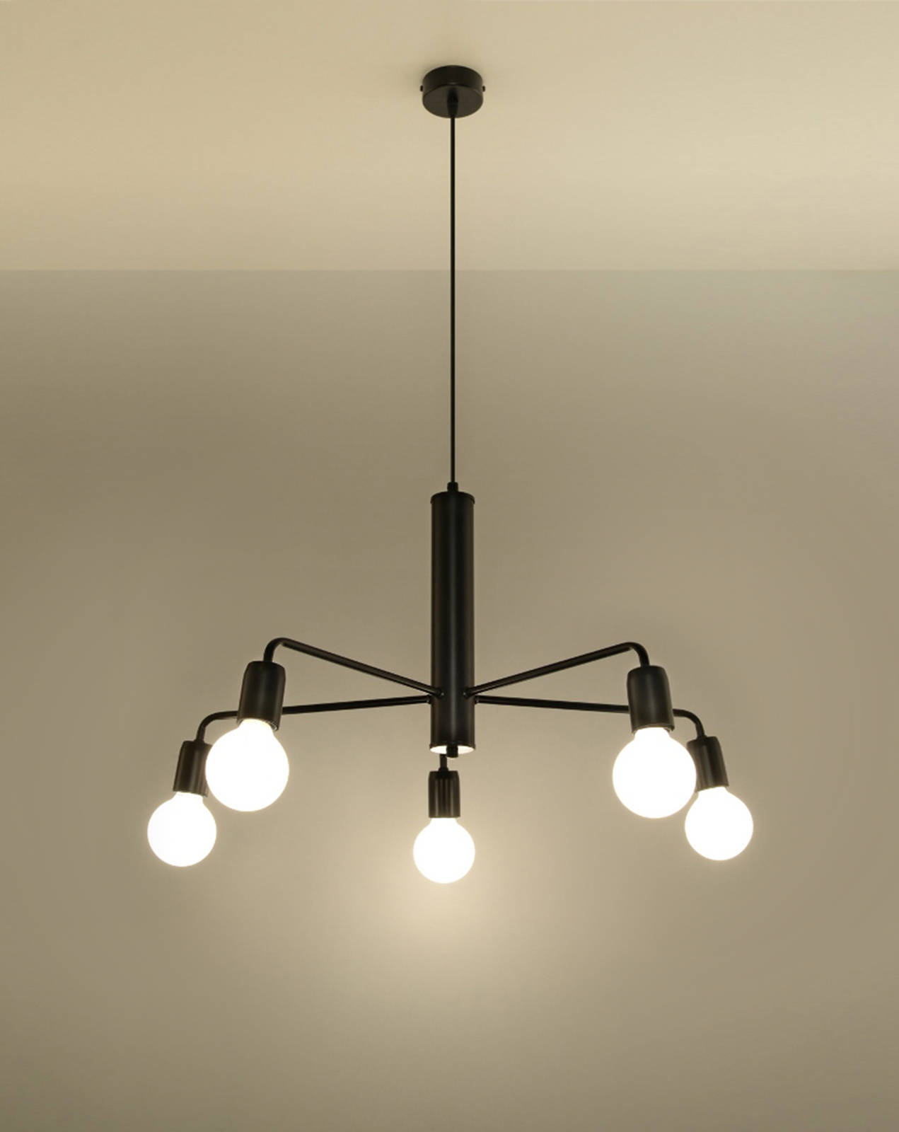 Lustre DUOMO 5 + 5x ampoule LED E27 3000K Warm 7.5W 620lm