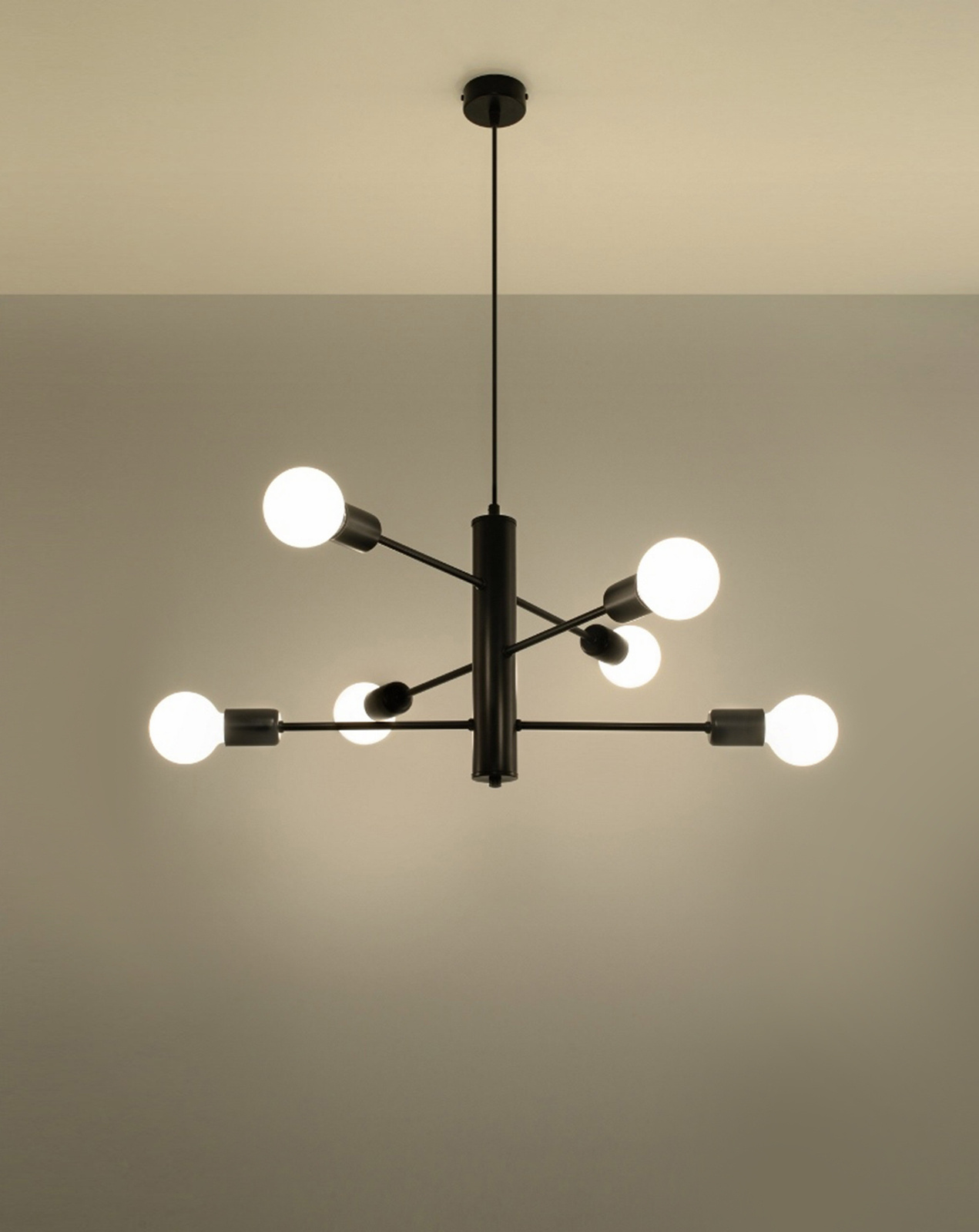 Lustre DUOMO 6 + 6x ampoule LED E27 3000K Warm 7.5W 620lm