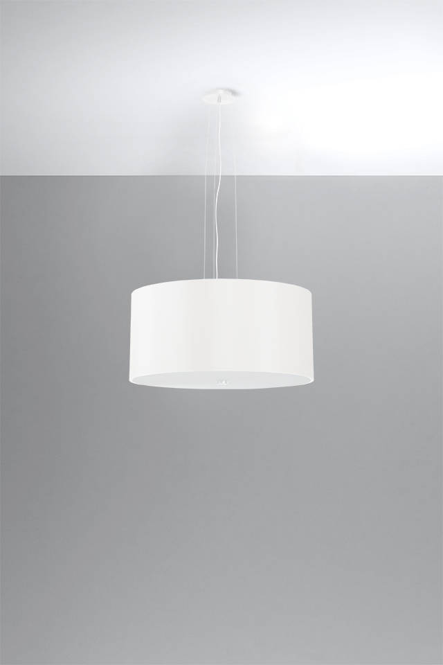 Lustre OTTO 50 blanc + 5x ampoule LED E27 3000K Warm 7.5W 620lm