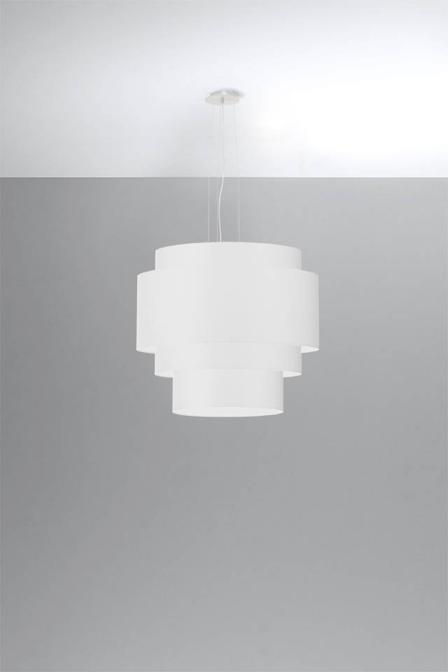 Lustre REFLEXION 50 blanc + 5x ampoule LED E27 3000K Warm 7.5W 620lm