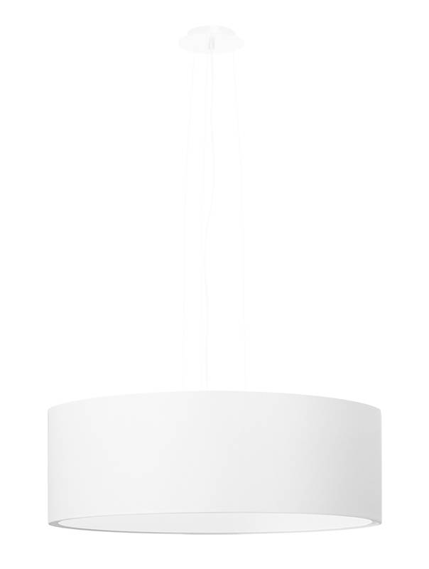 Lustre ROLLO 45 blanc + 3x ampoule LED E27 3000K Warm 7.5W 620lm