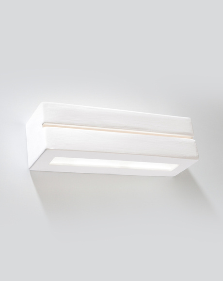 Applique en céramique VEGA LINE blanc + 1x ampoule LED E27 4000K Cold 7,5W 650lm