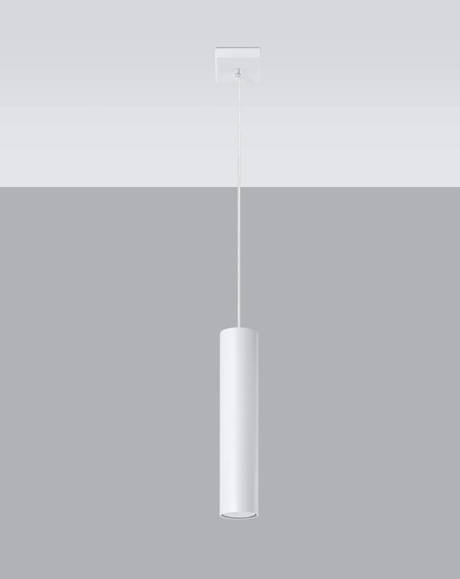 LAGOS 1 lampe suspendue blanche + 1x GU-10 3000K chaude ampoule LED 7W 620lm