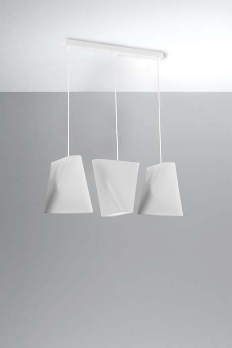 Lustre BLUM 3 blanc + 3x ampoule LED E27 3000K Warm 7.5W 620lm