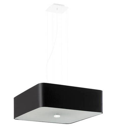 Lustre LOKKO 45 noir + 5x ampoule LED E27 3000K Warm 7.5W 620lm