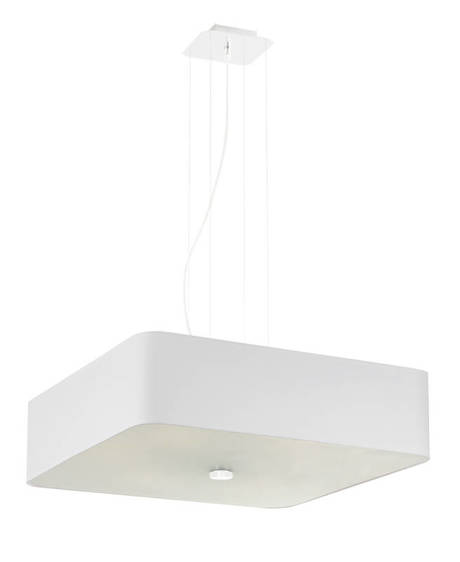 Lustre LOKKO 55 blanc + 5x ampoule LED E27 3000K Warm 7.5W 620lm