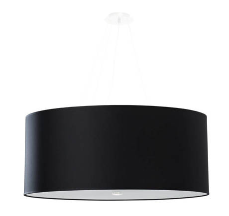 Lustre OTTO 70 noir + 6x ampoule LED E27 4000K Froid 7.5W 650lm