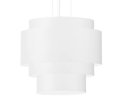 Lustre REFLEXION 50 blanc + 5x ampoule LED E27 4000K Froid 7.5W 650lm