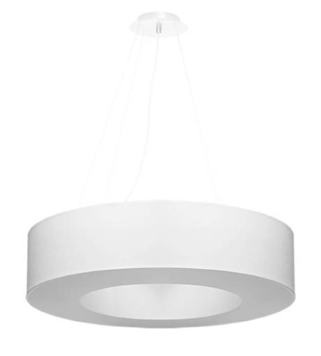 Lustre SATURNO 70 blanc + 6x ampoule LED E27 3000K Warm 7.5W 620lm