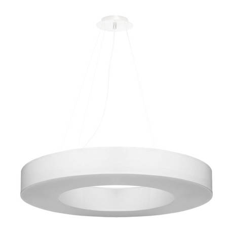 Lustre SATURNO SLIM 70 blanc + 6x ampoule LED E27 4000K Froid 7.5W 650lm