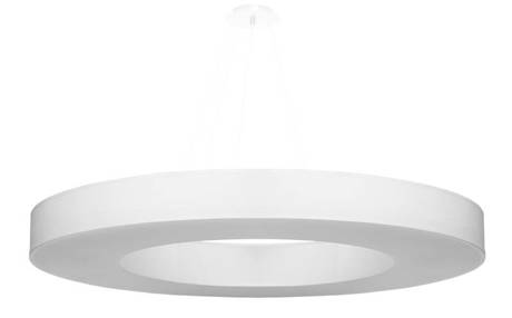 Lustre SATURNO SLIM 90 blanc + 8x ampoule LED E27 4000K Froid 7.5W 650lm