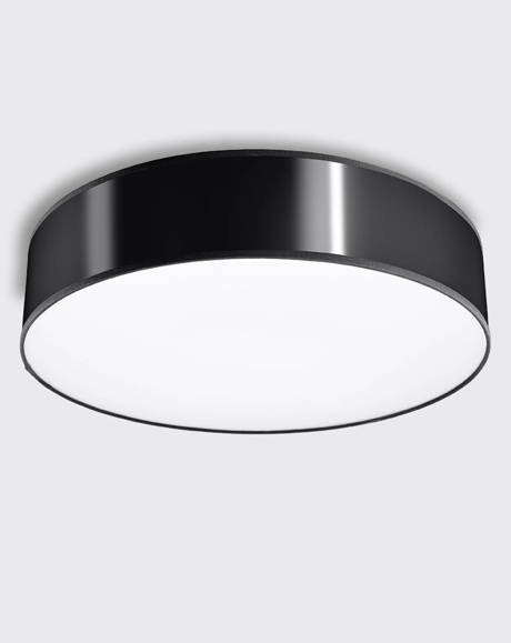 Plafond ARENA 25 BLACK + 1x ampoule LED E27 4000K Cold 7.5W 650lm