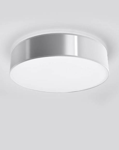 Plafond ARENA 25 GREY + 1x ampoule LED E27 3000K Warm 7.5W 620lm