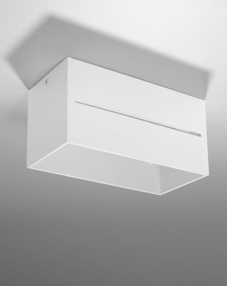 Plafond LOBO MAXI blanc + 2x ampoule LED G9 4000K froide 4.5W 530lm