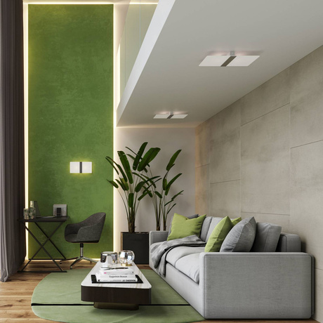 Plafond AZALIA + 4x ampoule LED G9 3000K Warm 4.5W 510lm