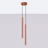 Lampe suspendue PASTELO 2 rouge ocre