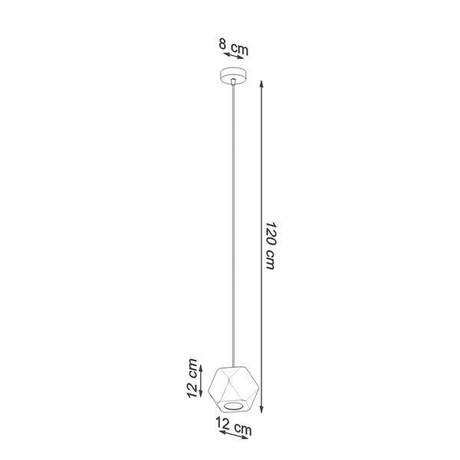 Lampe suspendue WOODY en bois naturel + 1x ampoule LED 7W GU-10 3000K chaude 620lm