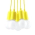 Lampe pendante DIEGO 5 jaune