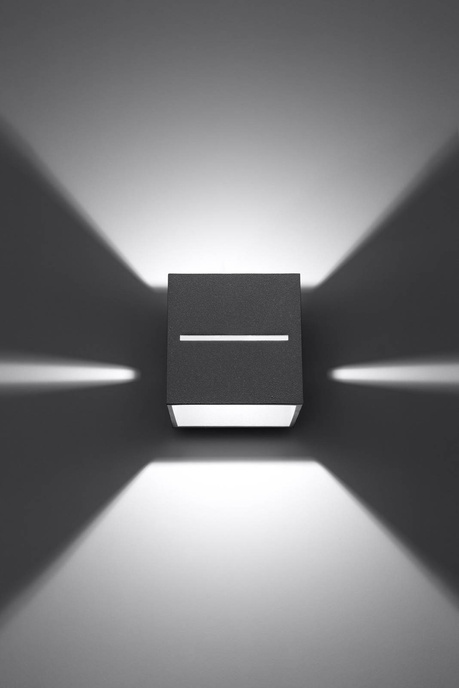 Applique LOBO grise + 1x ampoule LED G9 4000K froide 4,5W 530lm