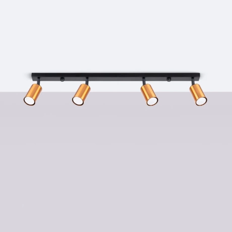 Plafonnier WINX 4L noir/cooper