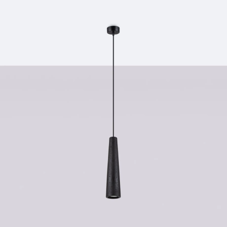 Lampe suspendue ELECTRA béton noir