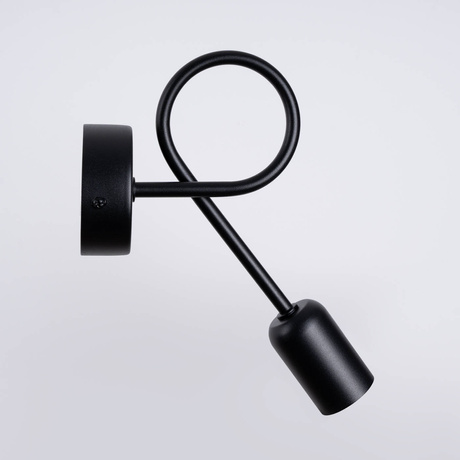 Applique SUPEŁ noire + 1X ampoule LED E27 3000K 7W 760lm