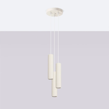 Lampe suspendue KARBON 3P beige