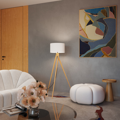 Lampadaire NATT blanc