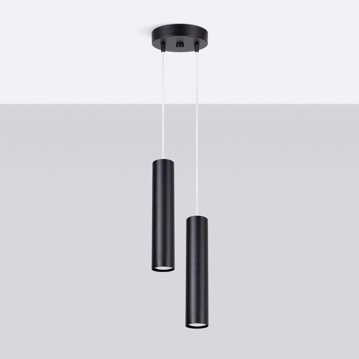 Lampe suspendue LAGOS 2P noir