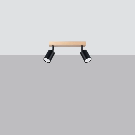 Plafonnier VERDO 2 noir