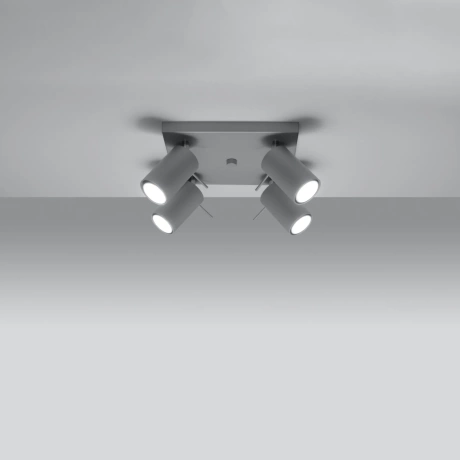 Plafonnier RING 4 gris