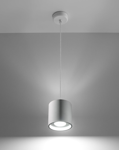 Lampe suspendue ORBIS 1 blanc + 1x ampoule LED GU-10 4000K Froid 7W 630lm