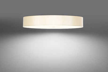 Plafond SKALA 90 blanc + 6x ampoule LED E27 4000K Froid 7.5W 650lm