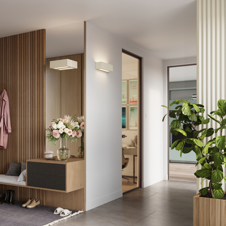 Applique en céramique RIGATA beige