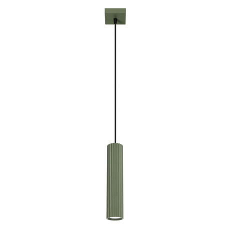 Lampe suspendue KARBON 1 vert olive