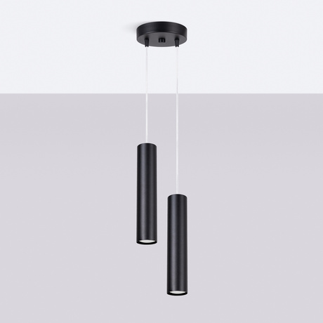 Lampe suspendue LAGOS 2P noir
