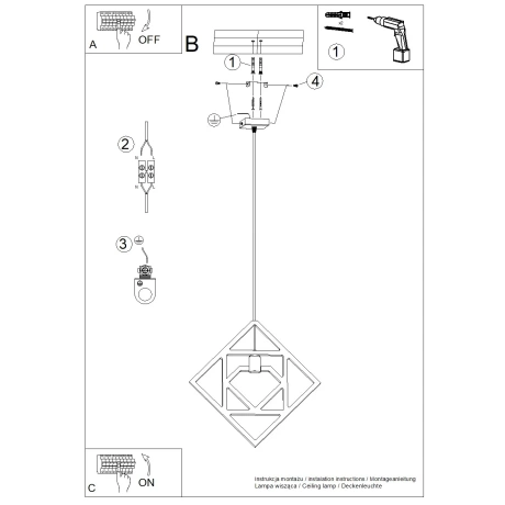Lampe suspendue CARO