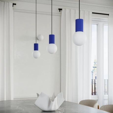 Lampe suspendue HALO 3P outremer