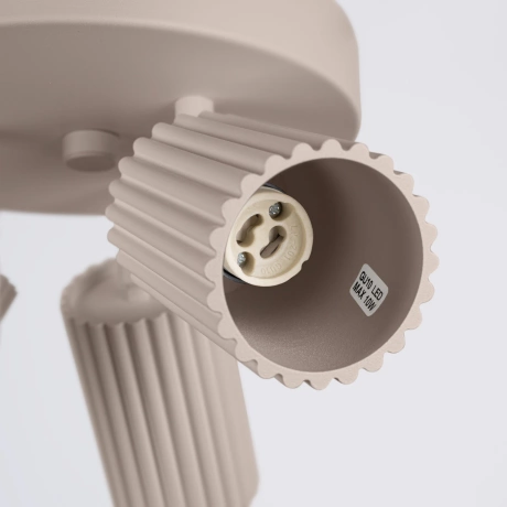 Plafonnier KARBON 3P taupe