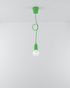 DIEGO 1 lampe suspendue verte + 1x ampoule LED E27 3000K Warm 7,5W 620lm