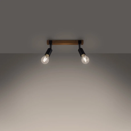 Plafonnier ZUCA 2 noir