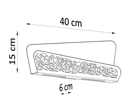 Applique ALIZA blanc + ampoule LED G9 3000K Warm 4.5W 510lm