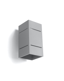 Applique BLOCCO gris + 1x ampoule LED G9 3000K Warm 4.5W 510lm