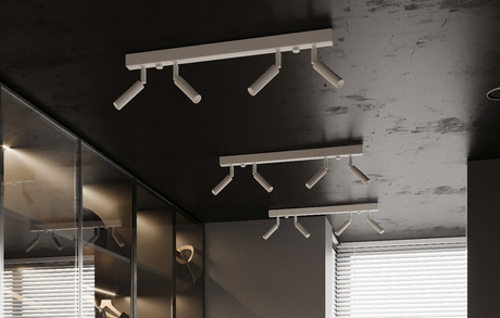 Plafond EYETECH 2 blanc + 2x ampoule LED G9 3000K Warm 4.5W 510lm