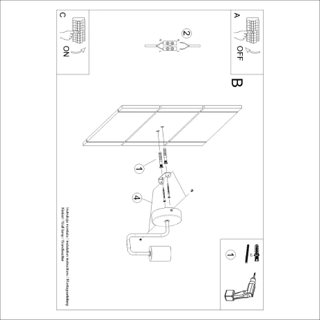 Applique TIMBO blanc
