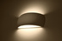 PONTIUS applique murale en céramique blanche + 1x ampoule LED G9 3000K Warm 4.5W 510lm