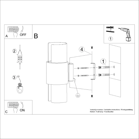 Applique FLASH 2 blanc