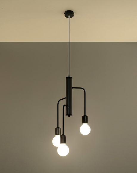 DUOMO lustre 3M + 3x ampoule LED E27 4000K Froid 7.5W 650lm