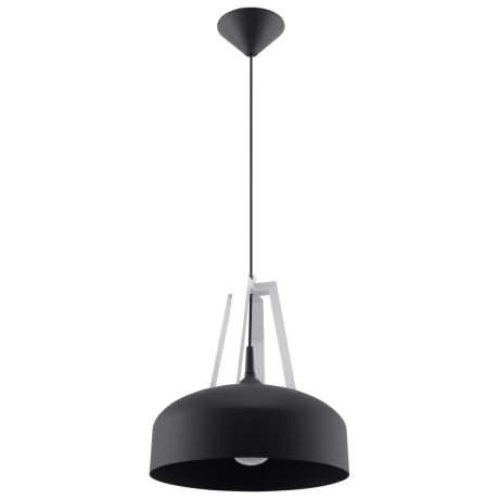 Lampe pendante CASCO noir/blanc