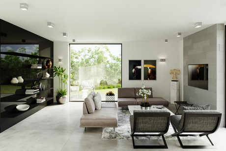 Plafond LOBO MAXI gris + 2x ampoule LED G9 3000K Warm 4.5W 510lm